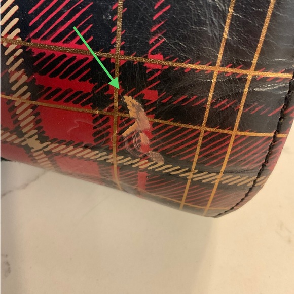 Patricia Nash Tartan Plaid handbag & Wheeled Carry on Luggage - Picture 8 of 15